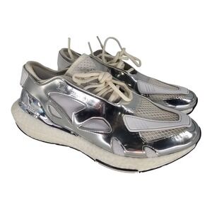 Adidas Stella McCartney Ultraboost 22 Running Shoes Sneakers 9.5 Metallic Silver